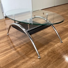 ガラスセンターテーブル【町田市再生家具】251434の画像