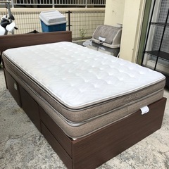 配達可【セミダブルベッド】【管理番号11608 比】の画像
