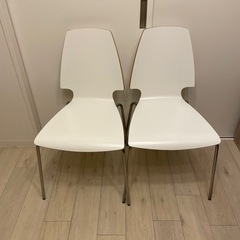 美品　廃盤　希少　IKEA　ダイニングチェアー　VILMAR　2脚セット 良品】 廃盤 希少 IKEA ダイニングチェアー VILMAR 2脚セット