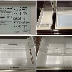 値下げ！美品 603L【プレミアムクラス】Panasonic 6ドア 冷蔵庫 清掃済み 動作確認済み ファミリーサイズの画像