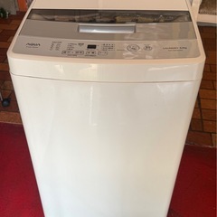【2020年製】AQUA 全自動洗濯機 5kg 中古 の画像