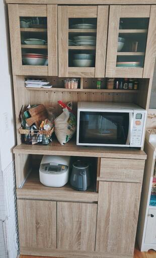 ＬＯＷＹＡ 食器棚 上下段Aセット