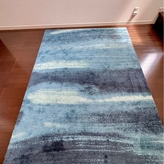 IKEAの青のグラデーションラグ【早い者勝ち】