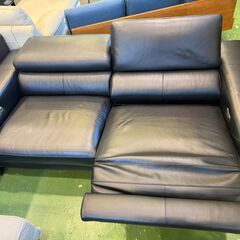 【愛品館八千代店】馬場家具　INTERLIVAX　2人掛　総本革電動リクライニングソファ　ヒューゴの画像