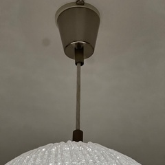 ライト 【希少／廃盤品】クリスタル風球形ペンダントライトの画像