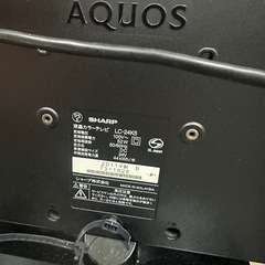 SHARPテレビ　LCー24K5の画像