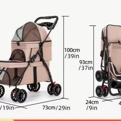 新品未使用ペットカートの画像