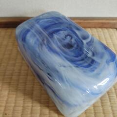マーブル 型ガラス 器 20×12cm 深さ 7cmの画像