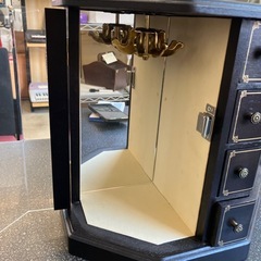 ☆値下げ☆K2508-177 オルゴール付き ジュエリーボックス 昭和レトロ キズ汚れ有りの画像