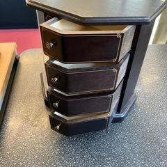 ☆値下げ☆K2508-177 オルゴール付き ジュエリーボックス 昭和レトロ キズ汚れ有りの画像