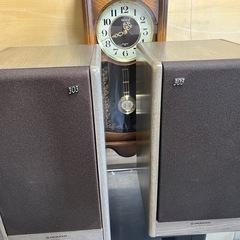 Pioneer S-303 2WAY スピーカー 音出し確認OK スピーカースタンド CP-303 付属 エッジ割れ有り 中古品 ④の画像