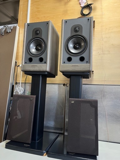 Pioneer S-303 2WAY スピーカー 音出し確認OK スピーカースタンド CP-303 付属 エッジ割れ有り 中古品 ④