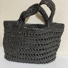 ハンドメイド手編みバッグの画像