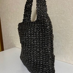ハンドメイド手編みバッグの画像
