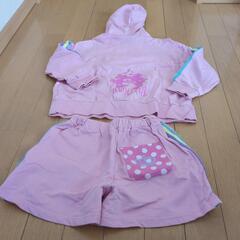 女の子トレーナーとズボンセット　120の画像
