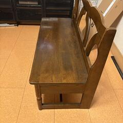 ２脚　ビンテージ　長椅子の画像