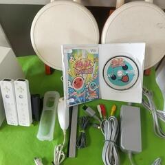 任天堂☆Wii☆本体☆太鼓の達人☆タタコン☆動作品☆すぐ遊べるセット☆の画像