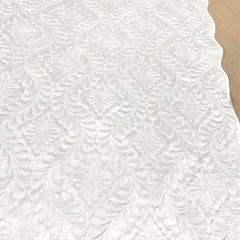 ほぼ未使用❗️ラグ　白　カーペット　お洒落　の画像