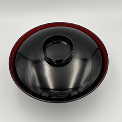 越前漆器さじべえ 平椀 うなぎ椀 黒内朱 （大）4組セットの画像