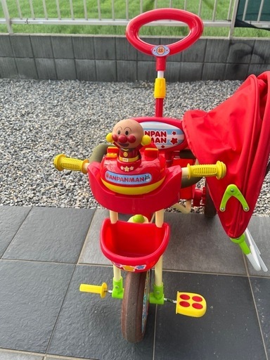 アンパンマン三輪車 美品 足置きセット おまけ付き 子ども ベビー