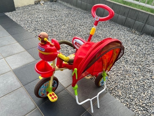 アンパンマン三輪車  美品 足置きセット おまけ付き 子ども ベビー