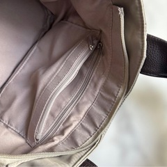 【訳あり】キルティング2wayショルダーバッグ　グレージュの画像