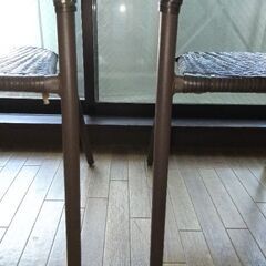 ラタン風チェア•ニトリの画像
