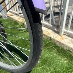 自転車　パープル色　の画像