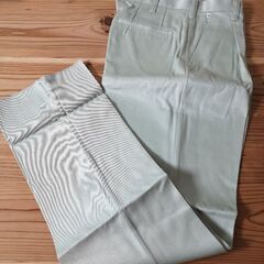 【新品】作業着　ズボン　W79　メンズ　グリーン①の画像