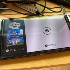 【美品】Nintendo Switch 有機ELモデル ホワイト + ジョイコン2セット + 純正ケースの画像