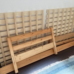 イオン購入シングル ベッドフレーム 工具不要の画像