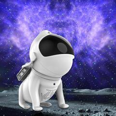 宇宙飛行士宇宙犬プロジェクターランプデスクトッププロジェクター5照明モードタイマーオフパーティーデコレーション/車のデコレーション　転売OK　倒産品　まとめ売り　ネット商材　アマゾン引き上げ商品　メルカリ　副業の画像
