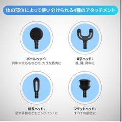 筋膜リリース 4種ヘッド　Type-C充電の画像