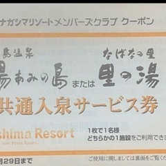 ナガシマリゾート メンバーズ　クーポン　最大17,300円分2028年2月末の画像