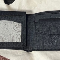 WOODLAND 二つ折り財布 黒の画像