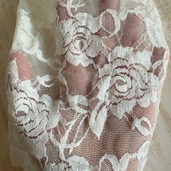 大人可愛い！H&Mレースレギンス 花柄 シースルー スパッツ タイツ セクシー　白の画像