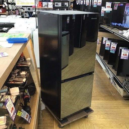 #H-33【ご来店頂ける方限定】Hisenseの2ドア冷凍冷蔵庫です