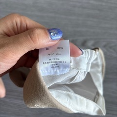 poupon 韓国子供服ベビー帽子　42センチ　くまみみの画像