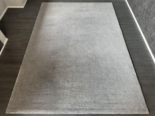 IKEA KNARDRUP ラグ　200 x 300cm ほぼ新品！IKEA KNARDRUP ラグ（ライトグレー・160×230cm・大阪