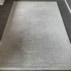 ほぼ新品！IKEA KNARDRUP ラグ（ライトグレー・160×230cm・大阪市内引き取り限定）の画像