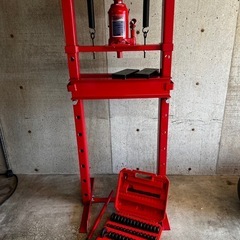 商談中　20トン油圧プレス機 アタッチメント52点のセットでどうぞ！門型の画像
