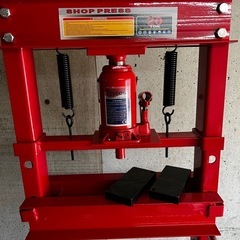 商談中　20トン油圧プレス機 アタッチメント52点のセットでどうぞ！門型の画像