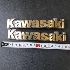 ⏹️タンクエンブレム Kawasaki ゴールド です。﻿の画像