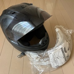 バイク用ヘルメット フルフェイス マットブラックの画像