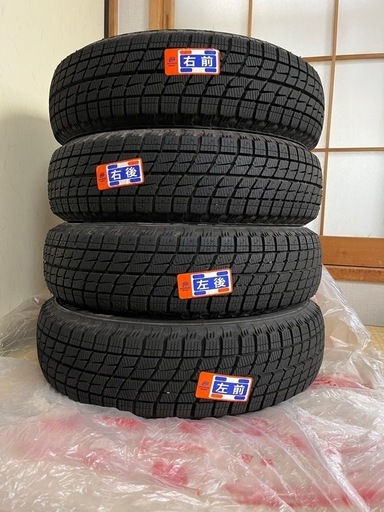 【ほぼ未使用】スタッドレスタイヤ 155/65R14 4本セット（N-BOX等・ホイールなし）