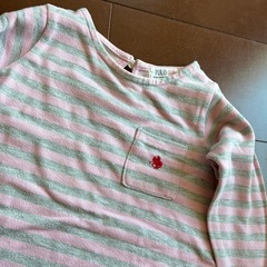 POLO  ボーダーワンピース　90センチの画像