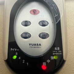 YUASA ユアサの壁掛け扇風機の画像
