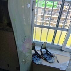 スノボー板、ビンディングの画像