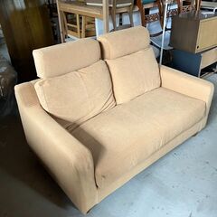 二人掛けソファ　ヘッドレスト付き　ゆったりソファ　県内配送相談可の画像