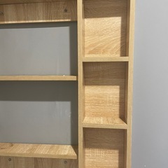 賃貸DIY　木製 ミラー付き収納棚　ミラーキャビネット　　　　の画像